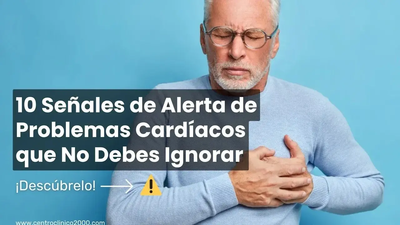 Hombre mayor con dolor de pecho y falta de aire al hacer ejercicio. Señales de alerta de problemas cardíacos.