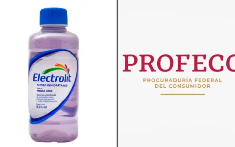 Suero rehidratante Electrolit, solución de electrolitos orales para prevenir deshidratación. PROFECO.