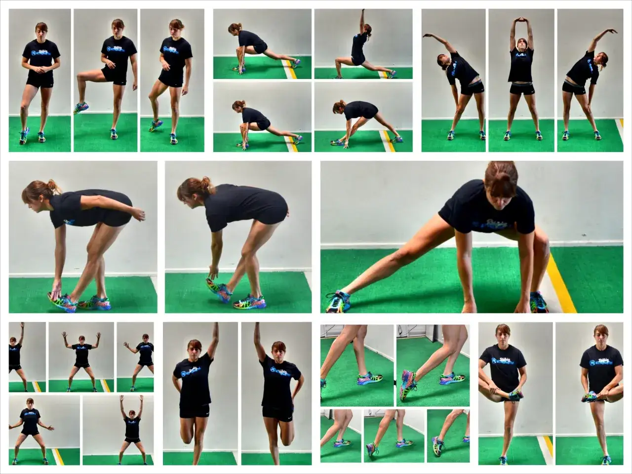 Rutina de calentamiento antes de correr: estiramientos dinámicos y movilidad articular para preparar el cuerpo.